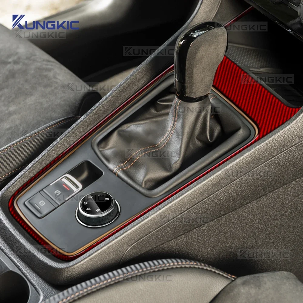 

Для SEAT Ateca 5F 2016-2025 Для Cupra Ateca 5F 2018-2025 Наклейка из настоящего мягкого углеродного волокна LHD RHD Автомобильная панель переключения передач Накладка
