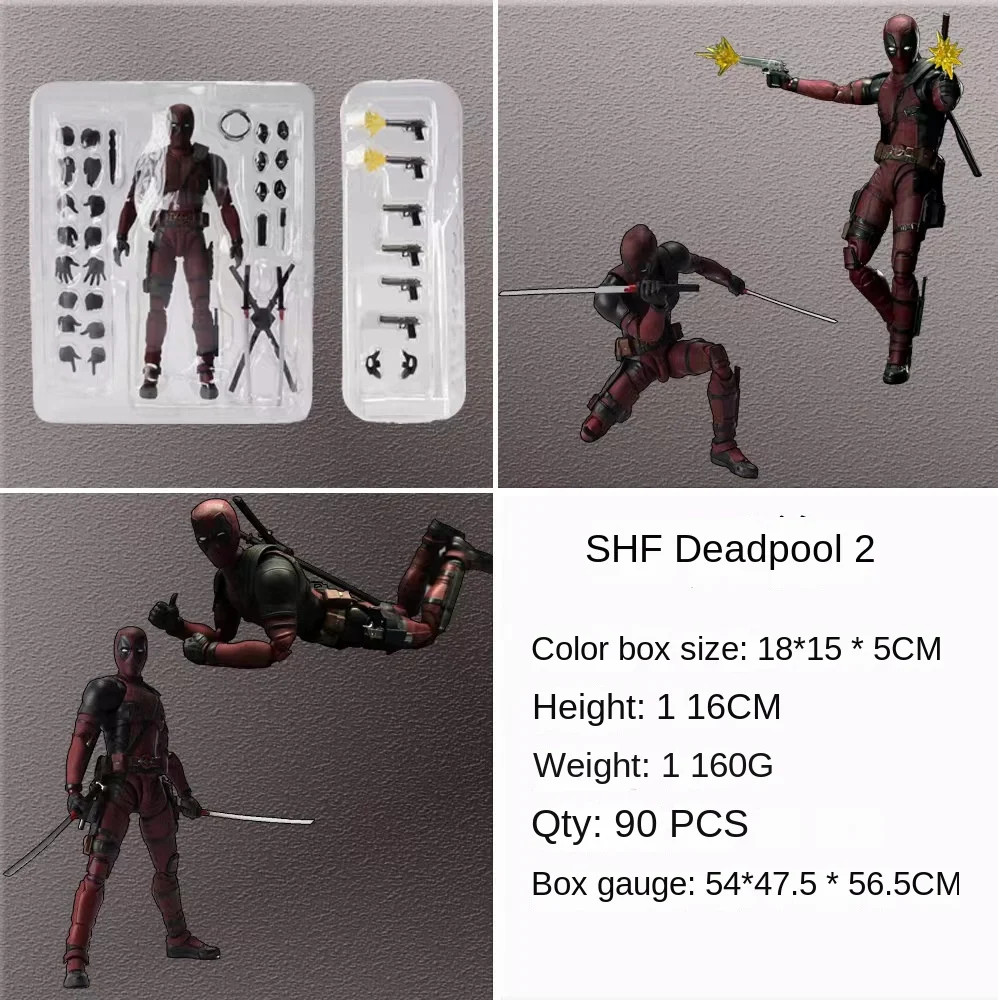 Deadpool Action Figure Deadpool 2 SHFiguarts Joint Movable New Mutants Wilson Comics SHF Model Movie Toy for Kids Gift