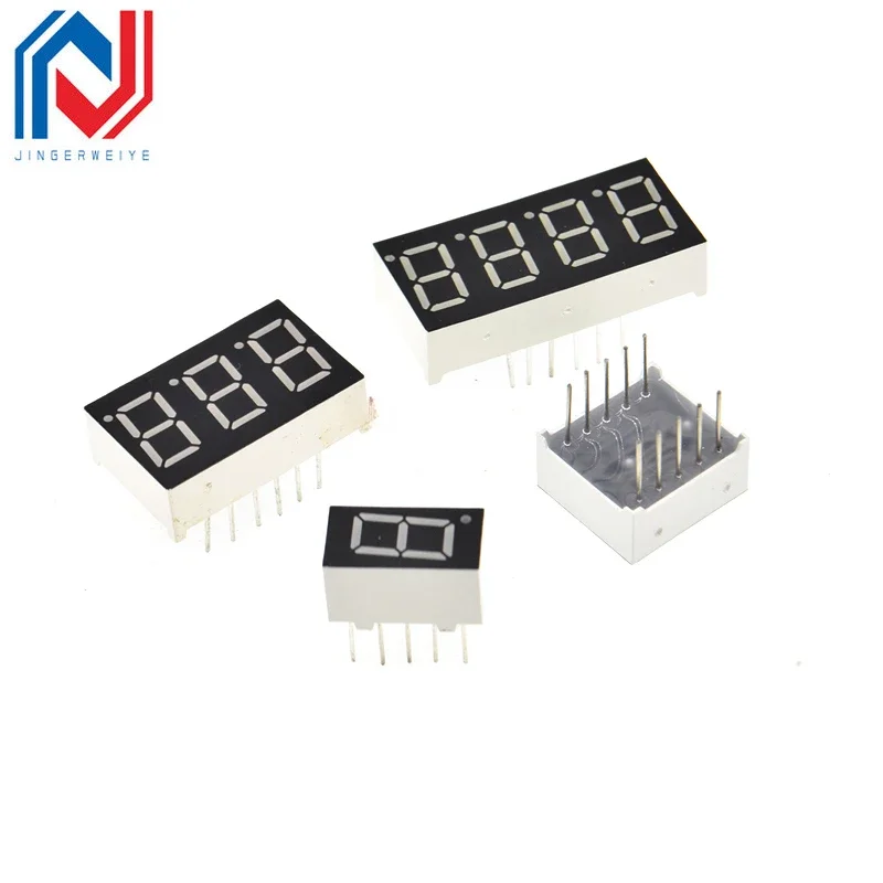 5PCS 0.28/0.36/0.4/0.56 inch 0.36inch 7 Segment 1/2/3/4 bit Red Digital Tube Common Cathode/Anode LED Digit Display 1bit/2bit