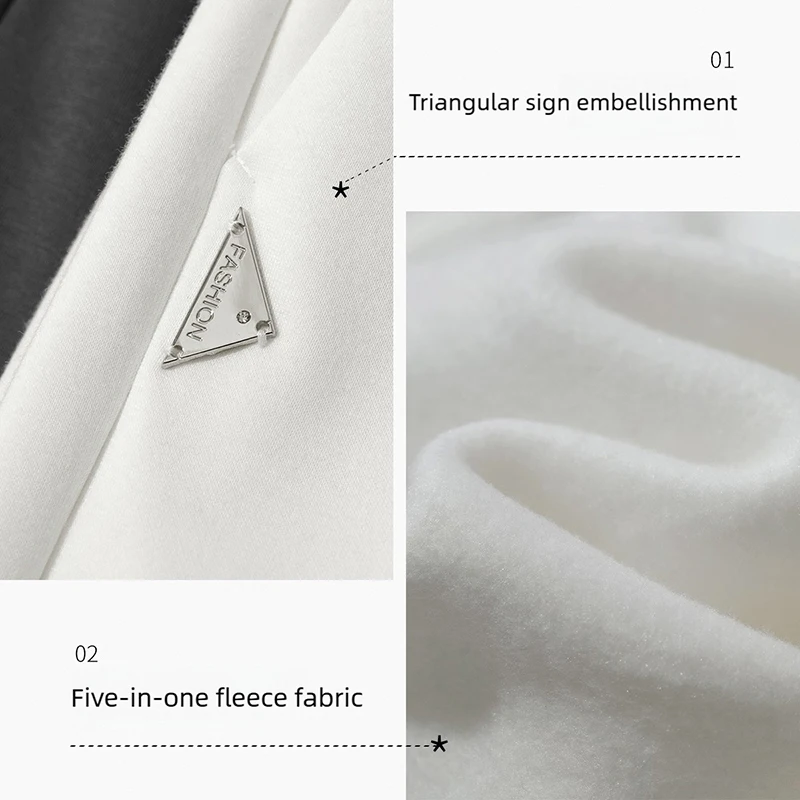 AMII pantalon pour femme 2025 automne nouveau minimaliste tricot coton dames pantalon jambe large décontracté solide pantalons de survêtement pour femme 12524071