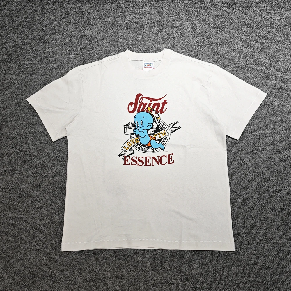 

Yao Fashion Saint OF Michael High Quality 1:1 Casual Streetwear Loose Baggy Short Sleeve Unisex Men Clothing T Shirt For Men