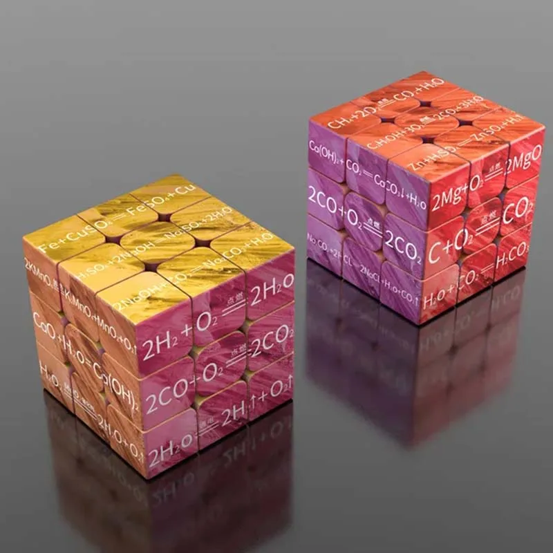 3D Magic Cubes 3x3x3 Mathematics Chemistry and Physics Puzzle Magnetic Speed Cube Professional Educational Toys