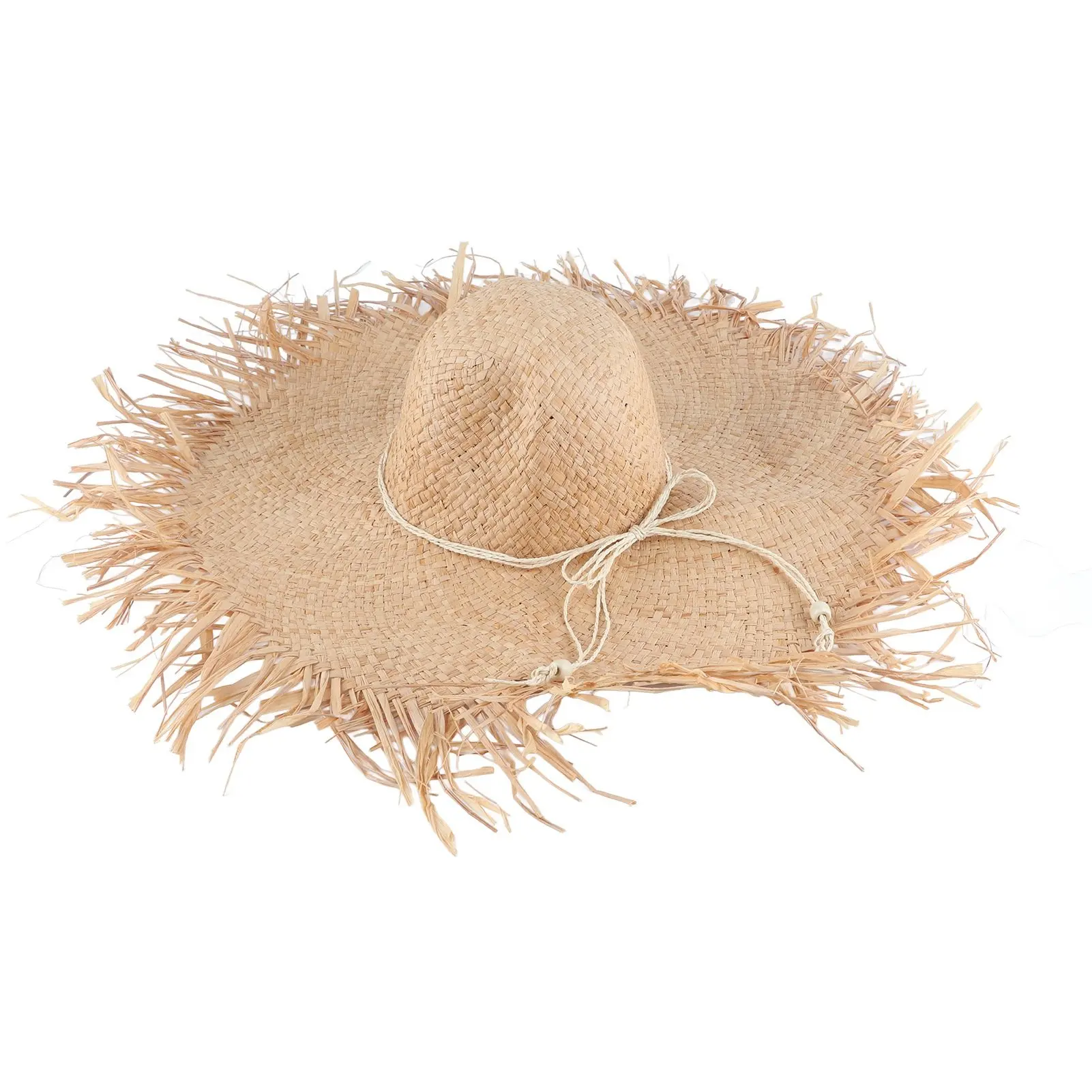

Women's Raffia Straw Sun Hat Wide Brim Straw Woven Beach Hat