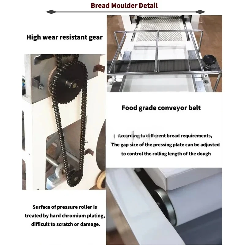 Fully Automatic Square Toast Bread Molding Machine/Bread Industry Rolling Machine/Bread Mold Pastry Molding Machine