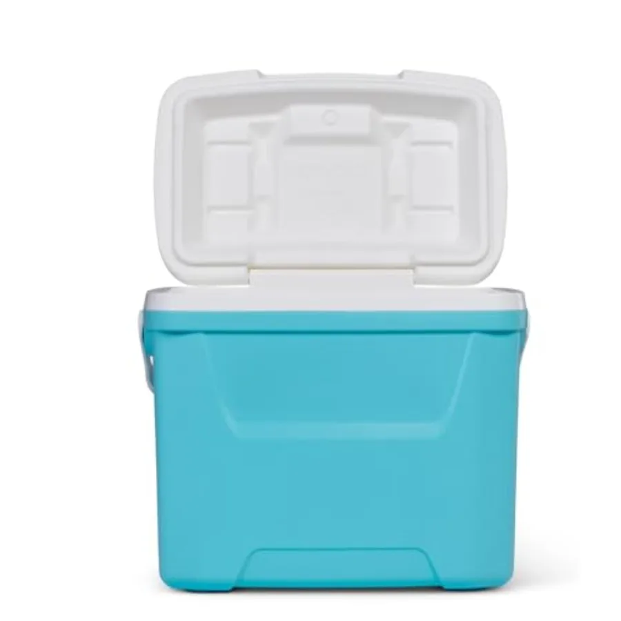 

28 QT Hard-Sided Cooler with Carry Handle, Portable Insulated Ice Chest for Beach, Camping, Picnic and Day Trips, Holds Up to 4