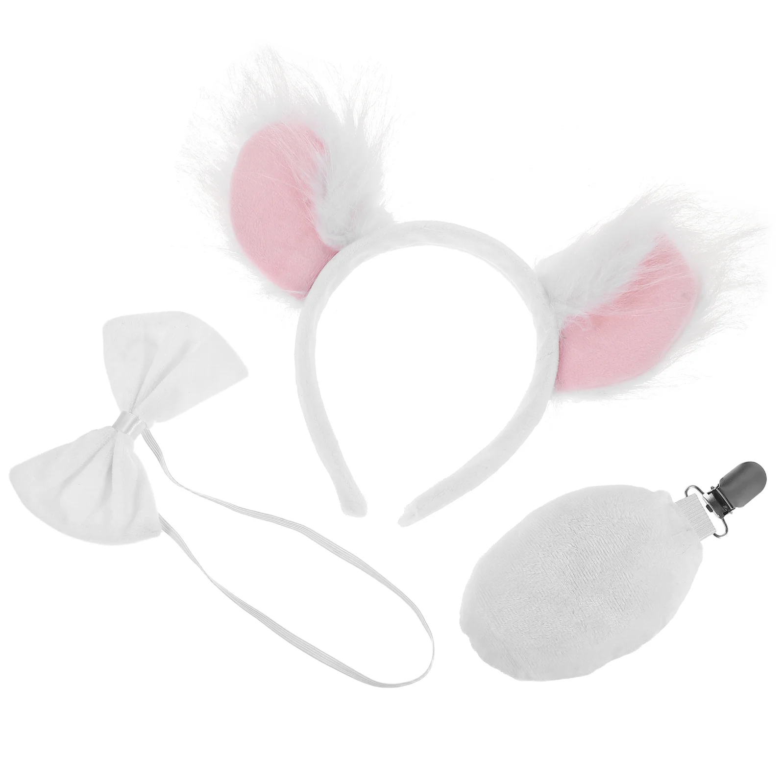 ชุดหูโคอาล่าพร้อมที่คาดผม หาง และโบว์ผูกคอ อุปกรณ์แต่งกายสัตว์ สำหรับแต่งตัวคอสเพลย์ งานฮาโลวีน คริสต์มาส และงานเทศกาลต่างๆ