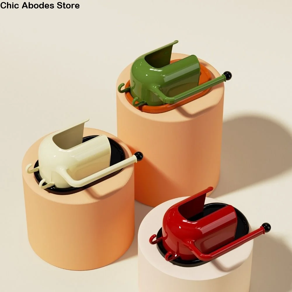 

Multi-Purpose Paper Towel Holder Suction Cup Space Saver Tissue Storage Rack No-Drill Hanging 2 in1 Design Wall-Mounted Rack