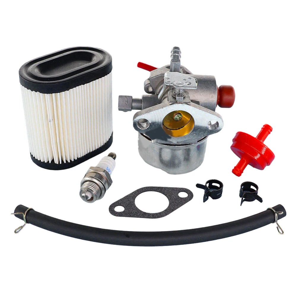 640350 Carburetor + Ignition Coil + Air Filter Recycler Mower Parts And Accessories For Tecumseh LEV105 LEV120 LEV100 Tools