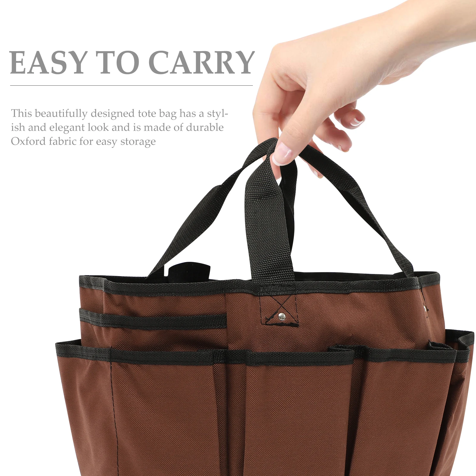 Torba na narzędzia z tkaniny Oxford, składana torba do przechowywania narzędzi ogrodowych, przenośny pojemnik na materiały do napraw i konserwacji.