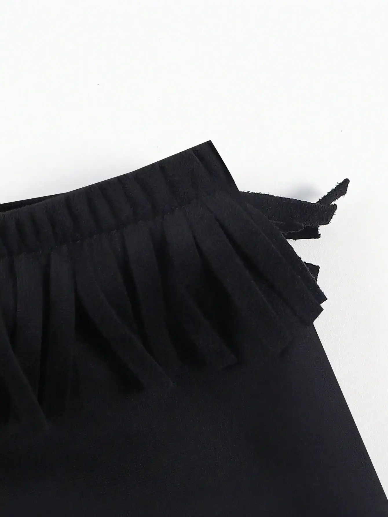 بلوزة BWQ Chic Vintage Western Goth Style مكشوفة الكتفين للنساء مع شرابات لجميع القديسين #4