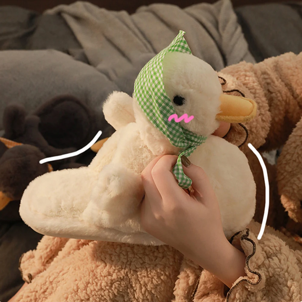 

Плюшевые тапочки-утки, теплые, нескользящие, с мультяшным дизайном, удобные, пушистые, в стиле преппи, для осени и зимы