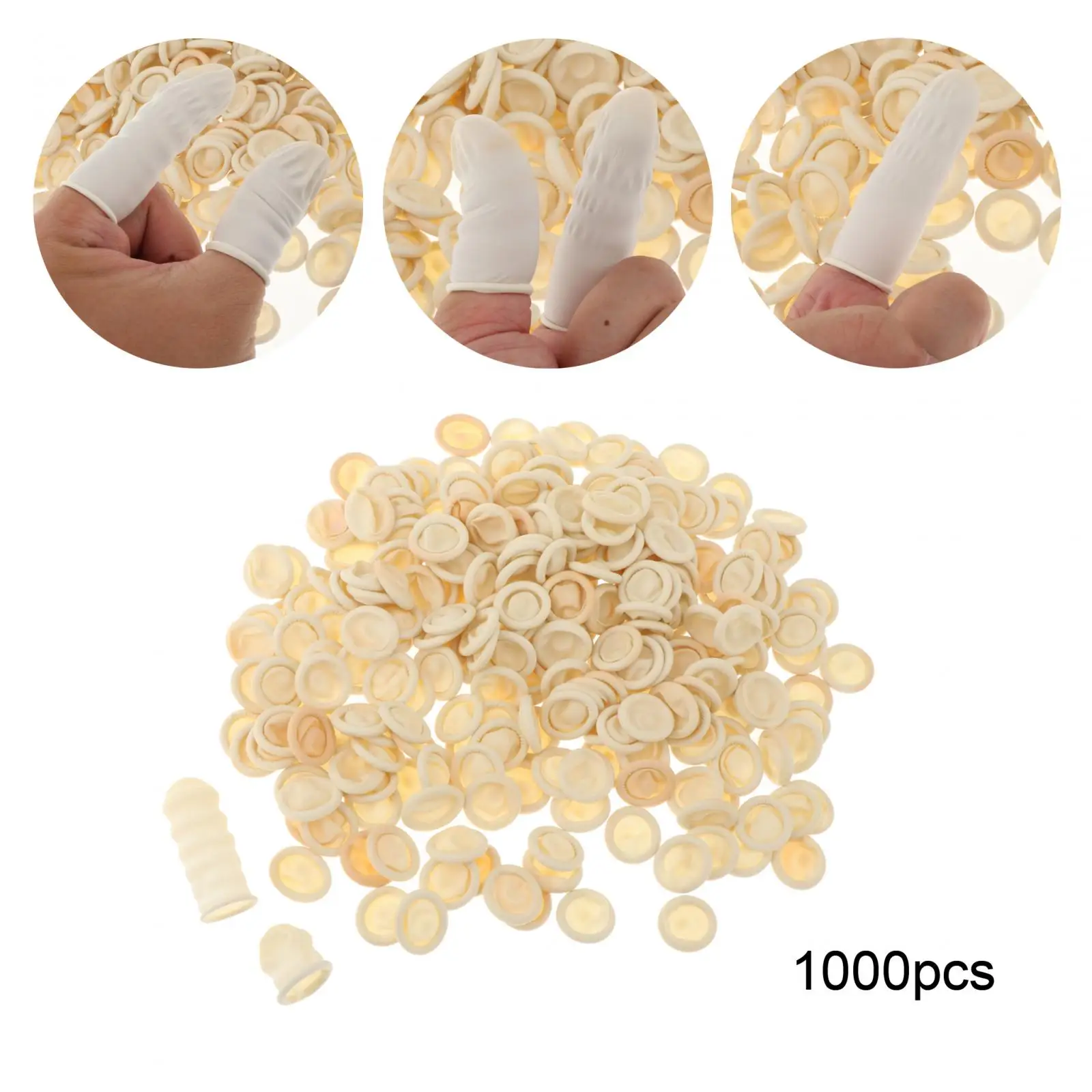 

780x Disposable Latex Finger Cots Finger Protectors Finger Sleeve Non Slip Fingertips Protective Finger Cots for Watch Repair