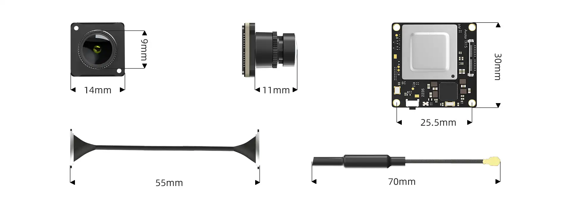 Caddx Walksnail Avatar HD Mini 1s Kit V2 1080P 60fps Nano-fotografía VTX 32G Dron de carreras con características de baja latencia