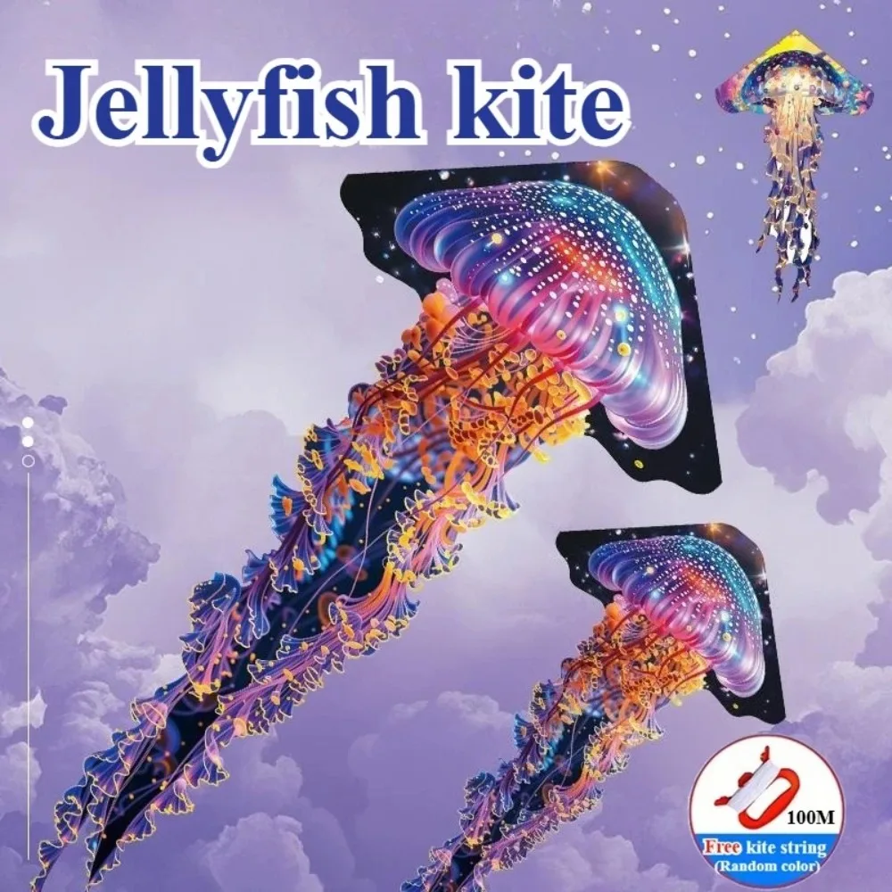 

Large Octopus Kite Cuttlefish Kite for Kids Beginners Adults Jellyfish Kite Easy to Fly & Assemble for Outdoor Park Activities