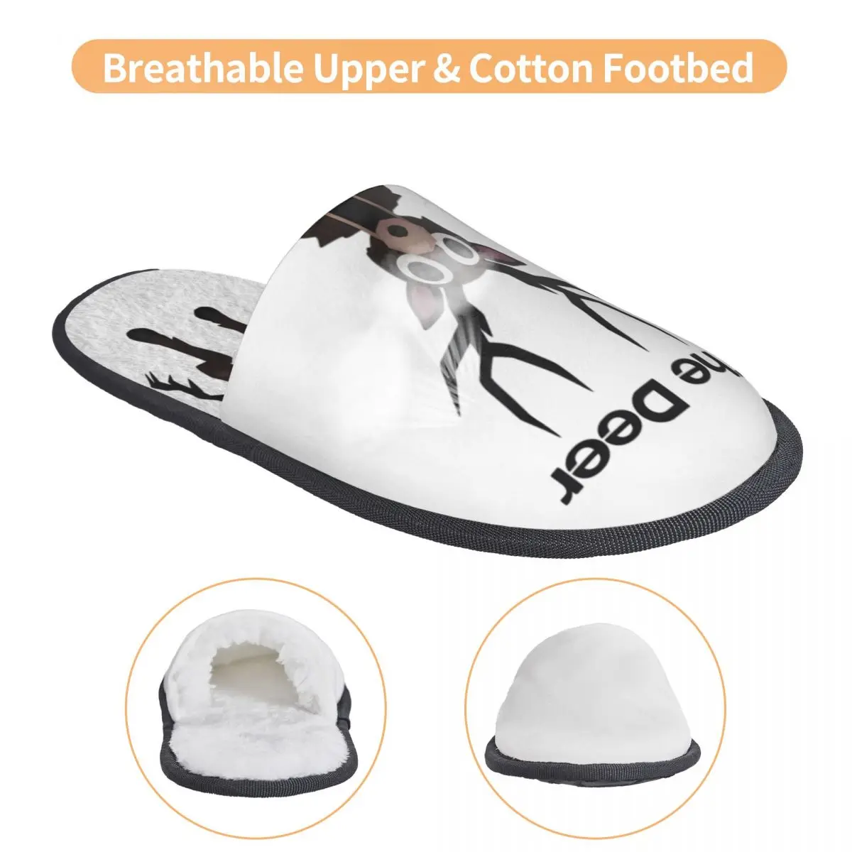 الغزلان 99 ليال في الغابة شبشب منزل مكافحة زلة الألعاب ألعاب لينة المنزلية نِعال من الفراء الشرائح غرفة المعيشة #3