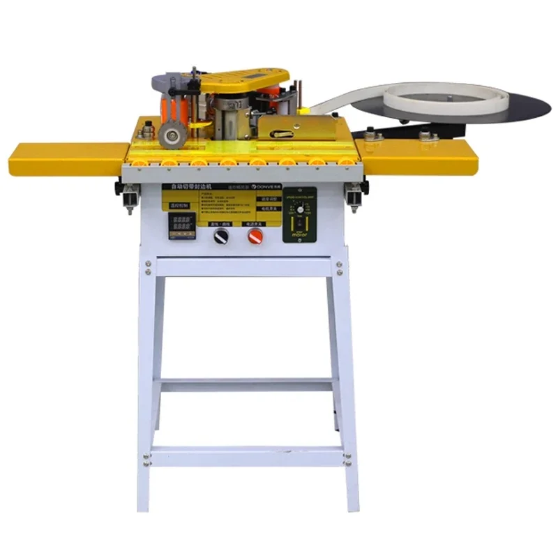 1200W Double Side Gluing Woodworking Banding Machine Edge Bander for Wood Based Panels Machinery Mini edge banding machine
