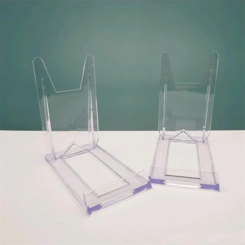 

2pcs Clear Acrylic Plaque Desk Sign Label Frame Price Tag Display Rack Paper Card Holders Counter Stand Holder Stand Tray Decor