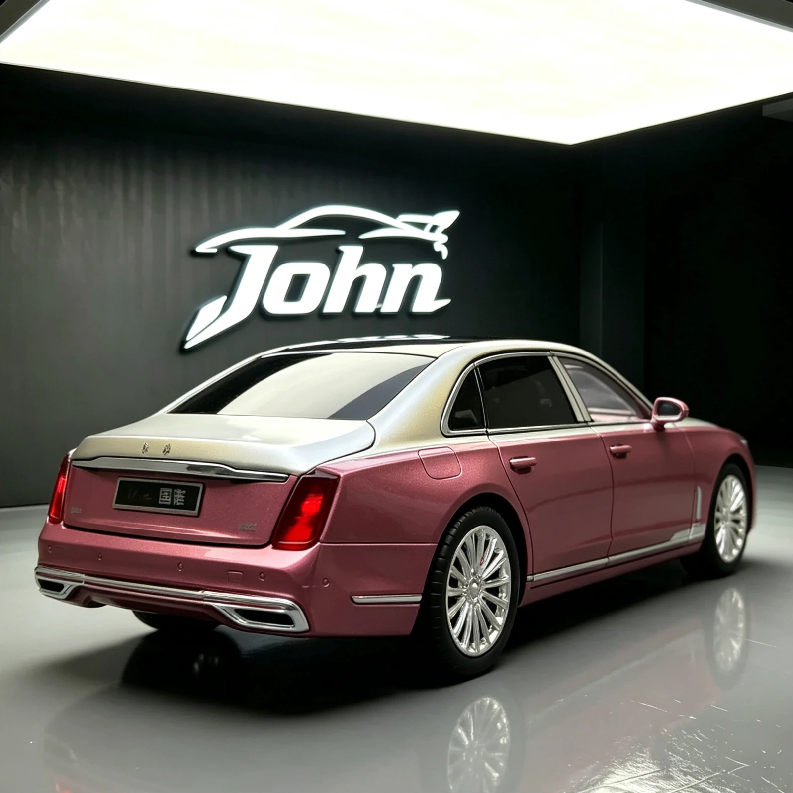 1:24 Hongqi Golden Sunflower Guoya Diecast Alloy Car Model, Drop‑Resistant Toy Car with Light & Sound, Collectible Gift