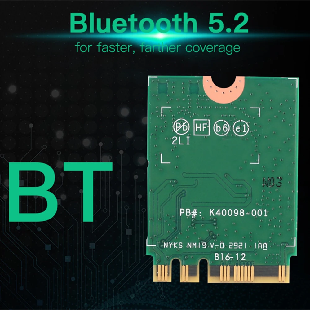 WiFi 6 Bluetooth 5.2 3000Mbps Wireless Card For AX200 M.2 Dual Band 2.4G/5Ghz 802.11ac/ax
