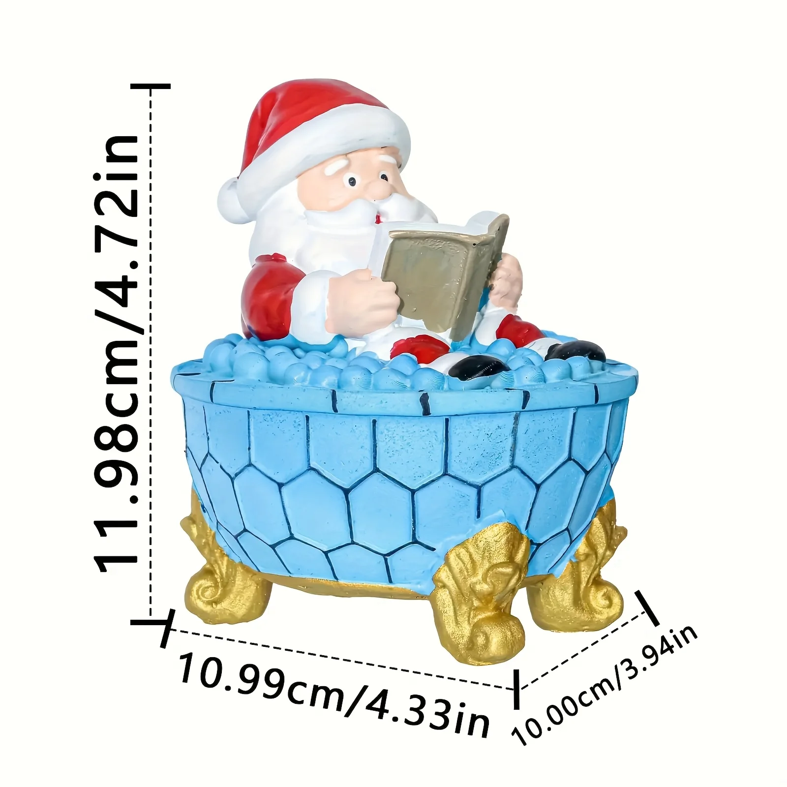 

Holiday Decoration Santa Claus Led Night Light Resin Craft Figure Christmas Ornament for Room Desktop Decoration Festive Holiday