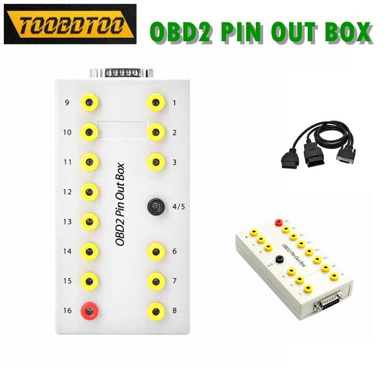 Best Newest Professional OBD2 PIN Out Box Auto Car Diagnostic Tool Car Protocol Detector Car Monitor OBD2 Interface