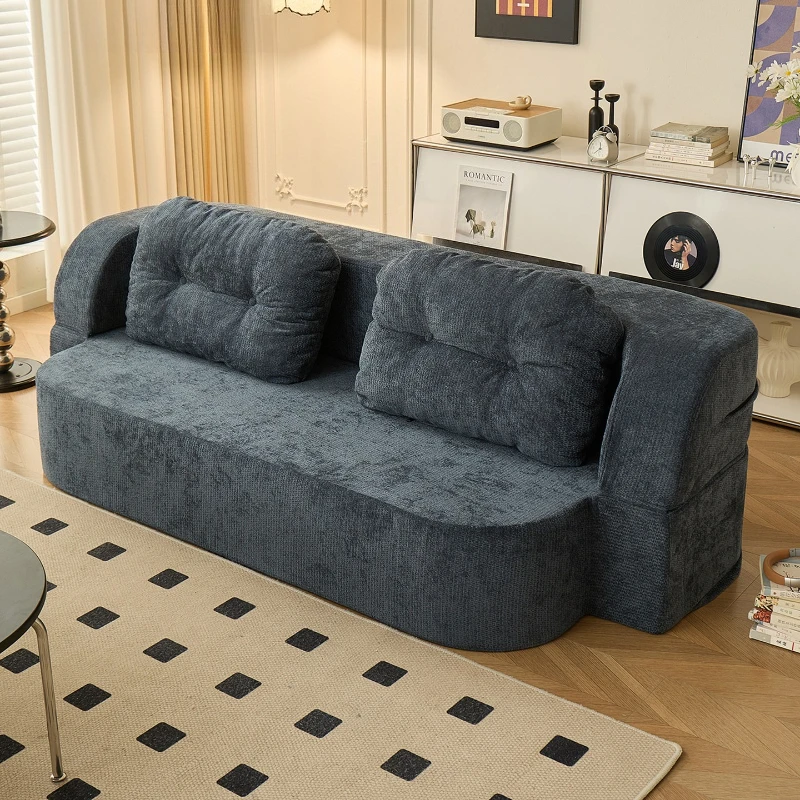 Modern Simplicity living room sofas lazy tatami vacuum compression fold sofa bed comfortable sofás para salón furniture home