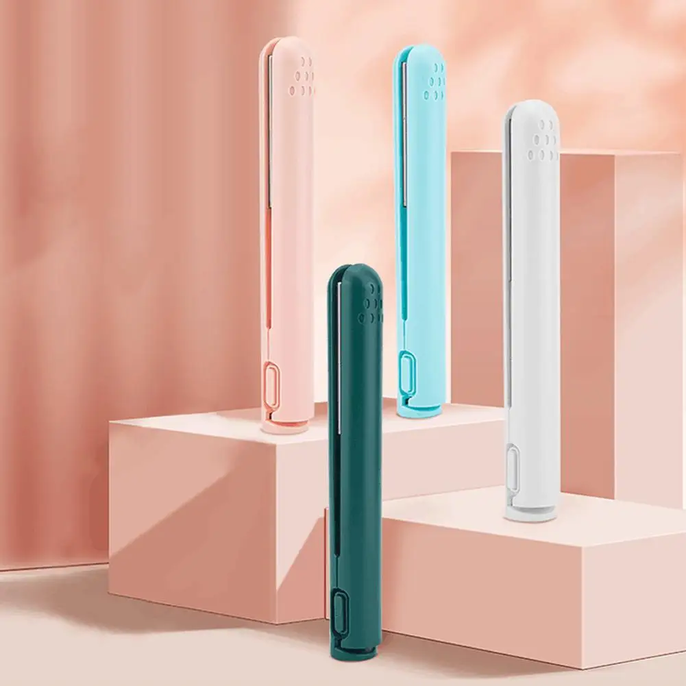 USB Charging Hair Straightener & Curler Dual Purpose Curling Iron, Portable Curling Wand and Flat Iron Travel for All Hair Types