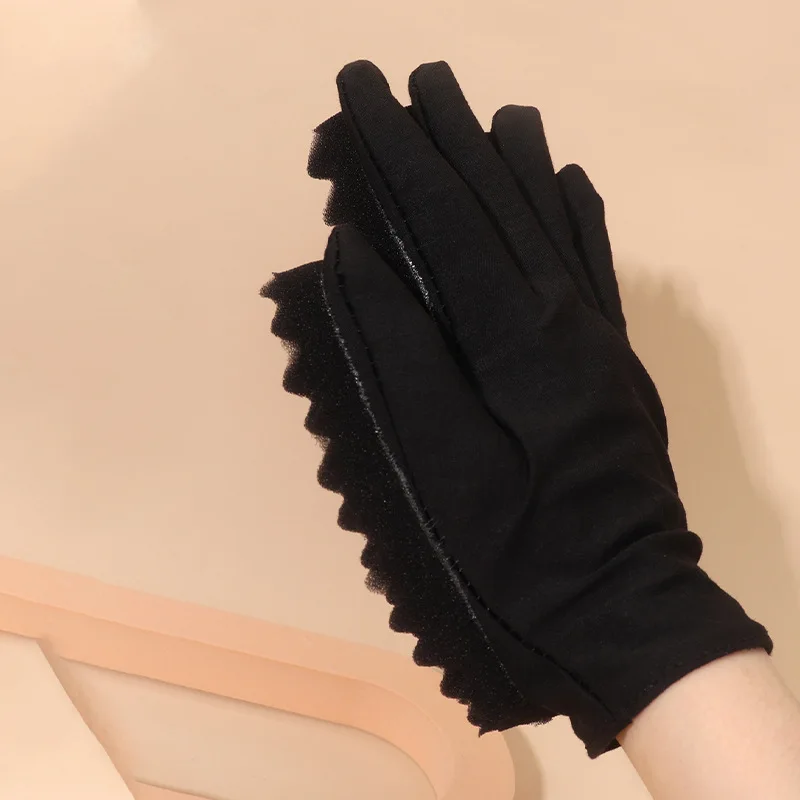 1 قطعة العناية بالشعر المضفر الأفريقي الملتوية على شكل موجة قفازات إسفنجية ناعمة ، أداة قفازات تصفيف الشعر في الصالون خاص للشعر المستعار الحقيقي #4