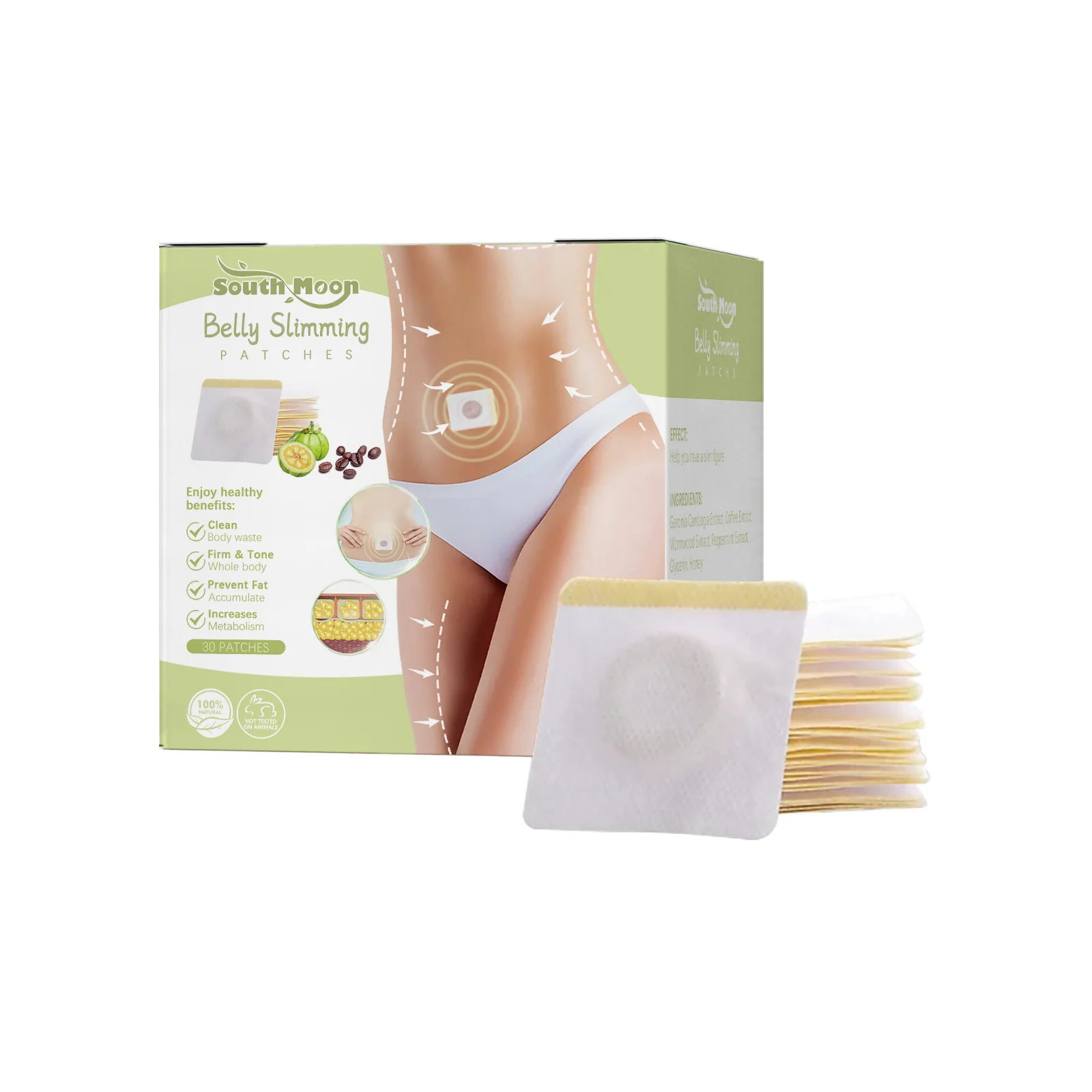 Extra Strong Slimming Patch Belly Fat Burner Body Sculpting Anti Cellulite Weight Loss Natural Herbal Detox Navel Sticker 30pcs