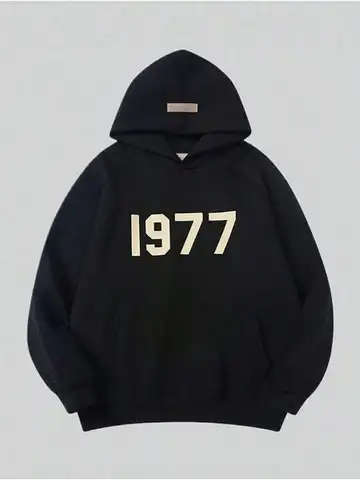 Top Pick Local Herren YEET Graphic Hoodie – Bold TEAL Print Loose Fit Kängurutasche Ganzjahres-Urban-Pullover