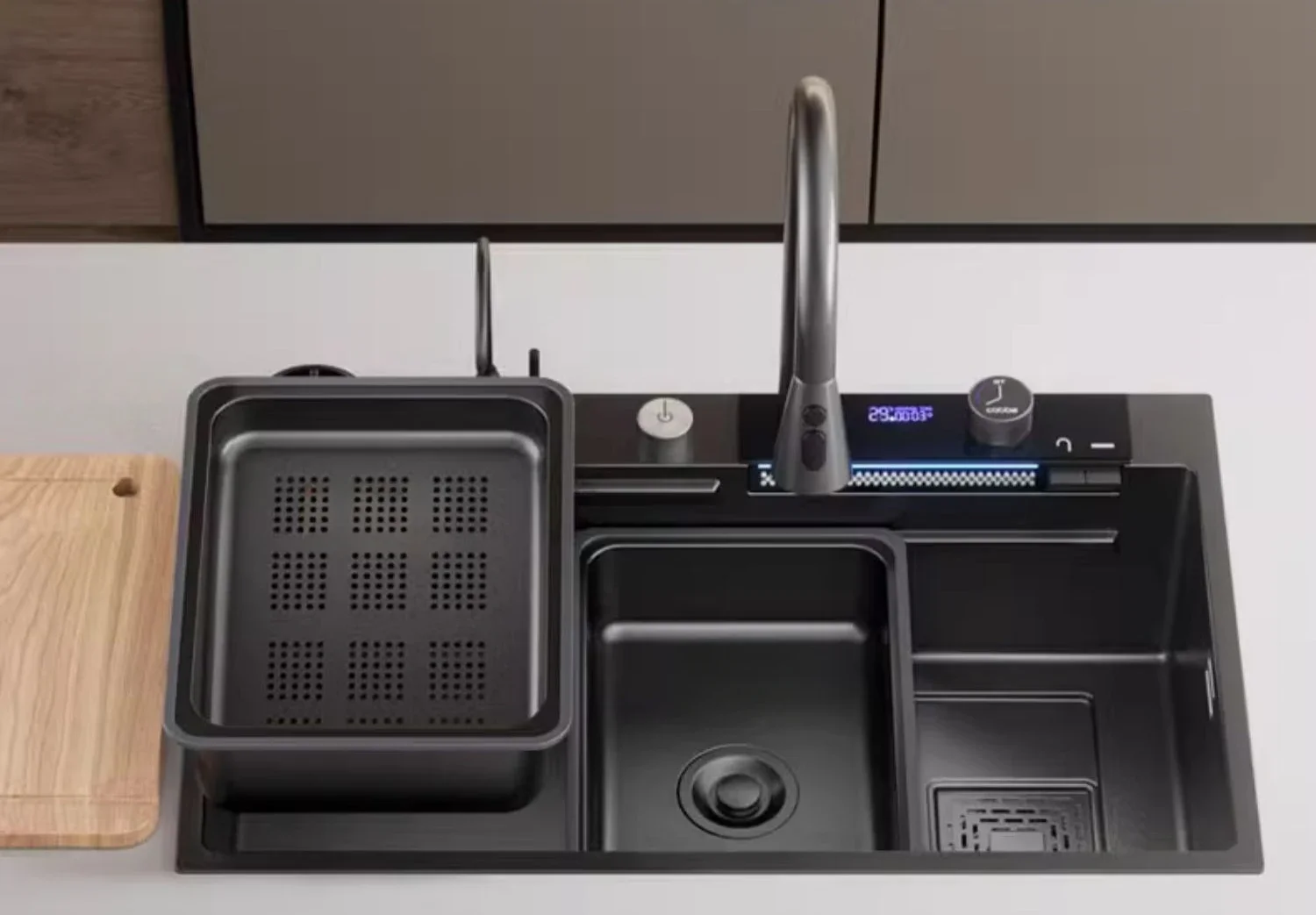 

Большая раковина для овощей Feiyu из нержавеющей стали с одним слотом, многофункциональная раковина для мытья посуды