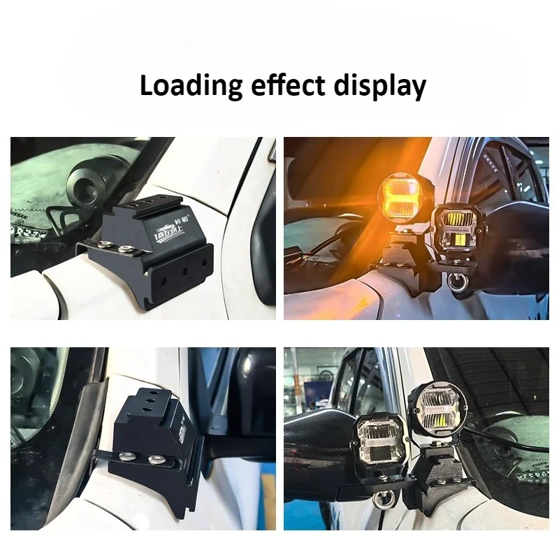 Car A-Pillar Led Spotlight Stand Quick-release Auxiliary LED Fixed Light Stand Dual Light Expansion Brackets For Nissan Terra