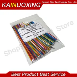 130Pcs 24AWG Breadboard Jumper Wire Cable Kit Tin-Plated PCB Solder Cable Flexible PVC Electronic Wire 5cm 8cm 10cm 6 Colors