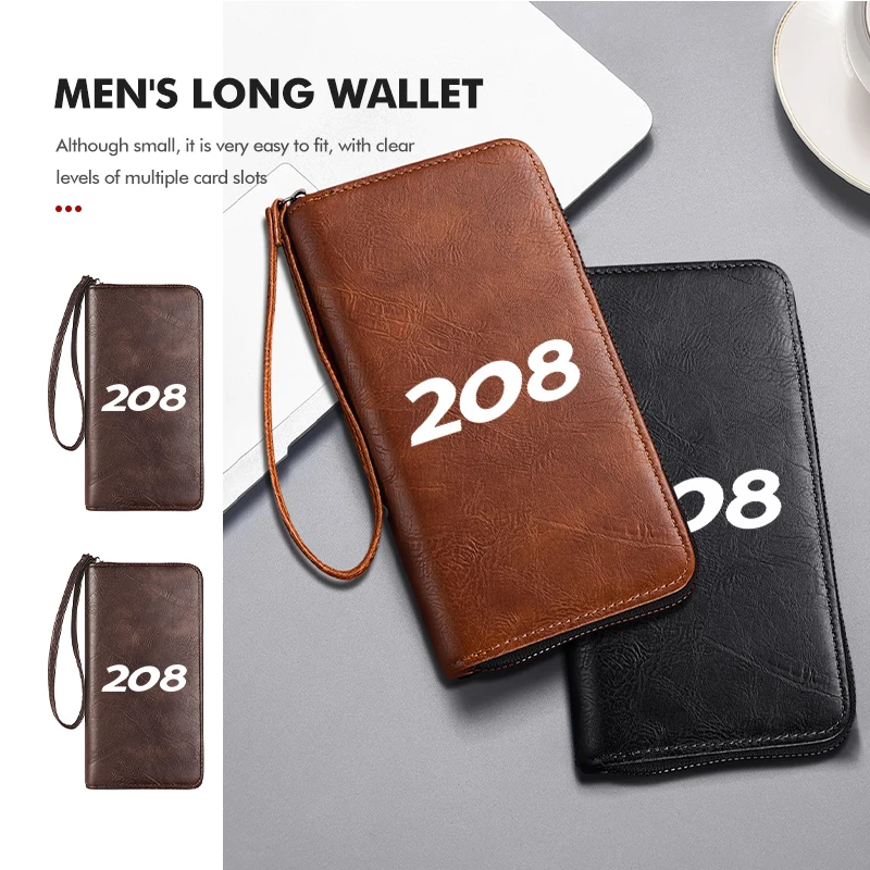 Bolsa de Dinero para Coche, Cartera Larga, Bolso de Mano, Bolsillo para Llaves y Dinero para Peugeot 308 206 207 208 407 508 5008 106 107 205 4008 301 607