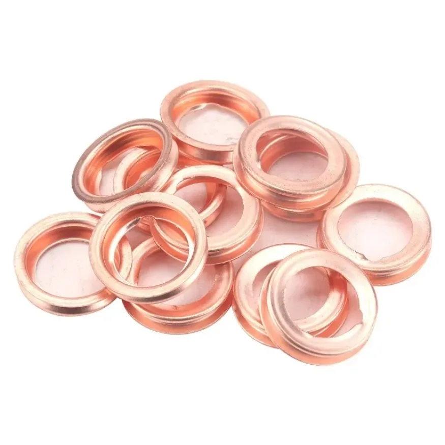 20X New Oil Drian Plug Washer Gaskets For Nissan Infiniti 11026-01M02 1102601M02 Oil Pan Drain Screw Gasket Copper Washer 20PC