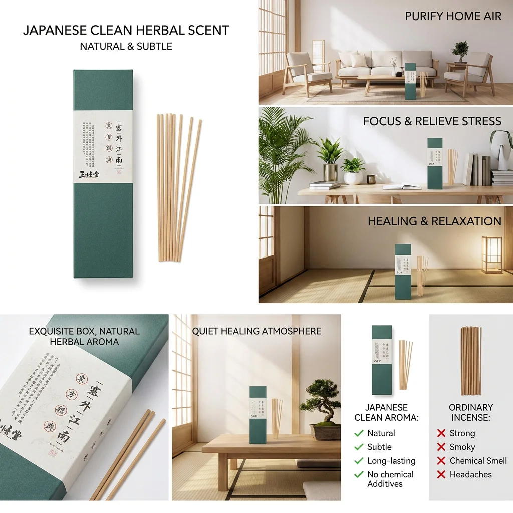 Incense, creating a soothing home atmosphere, suitable for sitting quietly