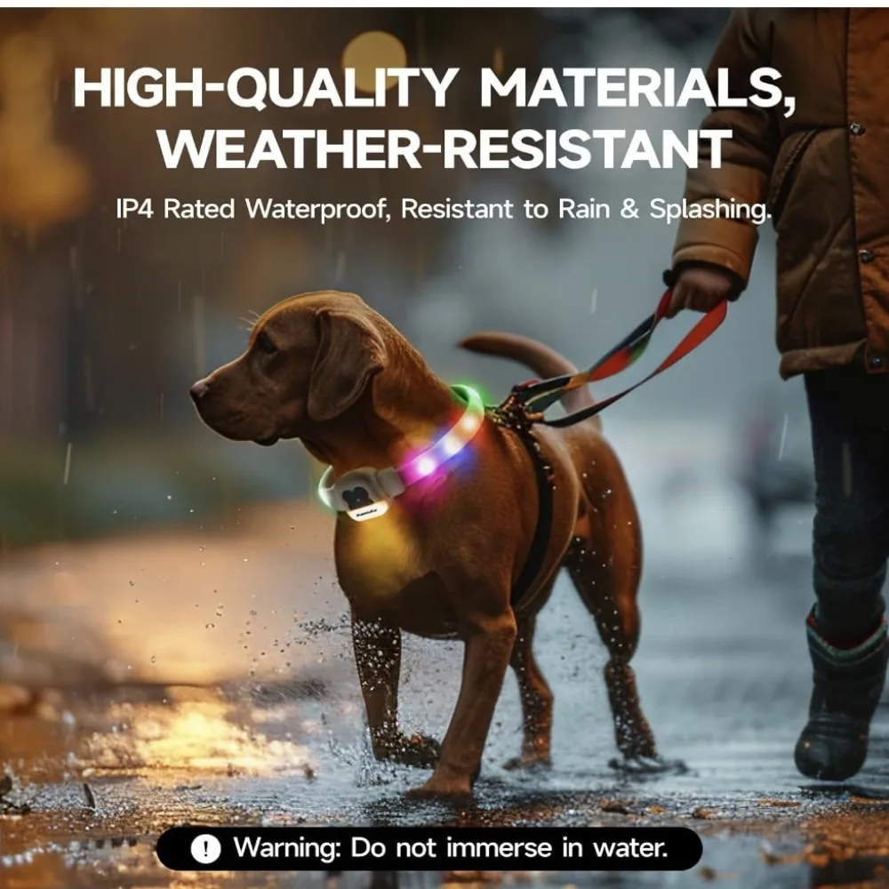 

Силиконовые светодиодные светящиеся ошейники для собак, зарядка через USB, прогулка собаки, ночь, регулируемый светящийся ошейник для домашних животных, аксессуары для собак, поставки