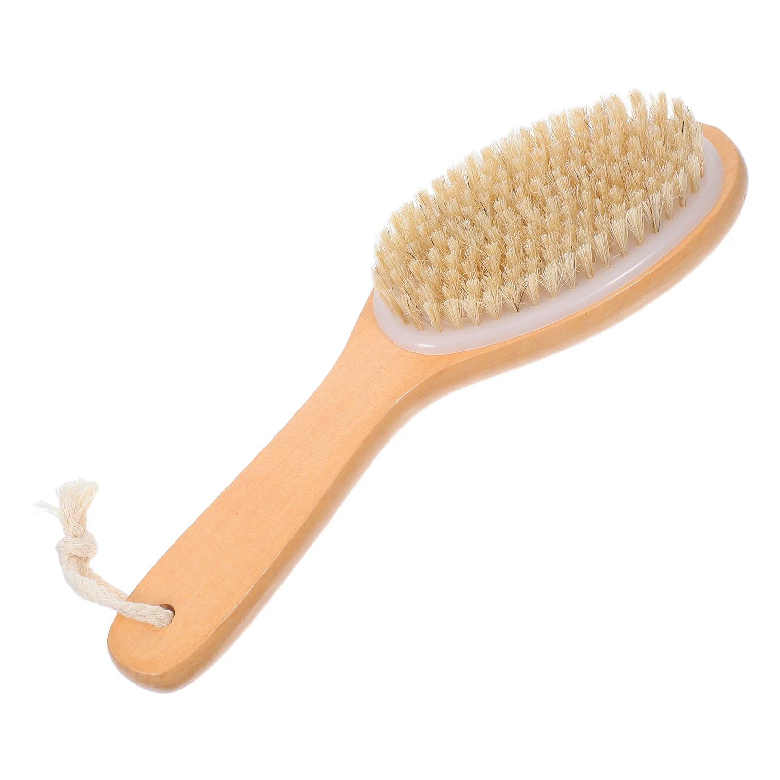 

Wooden Bath Brush 25*7Cm Natural Bristle Exfoliating Body Massage Tool For Shower Feet Legs Smooth Skin Dry Scrubbing
