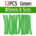 12 piezas verdes de 5 mm