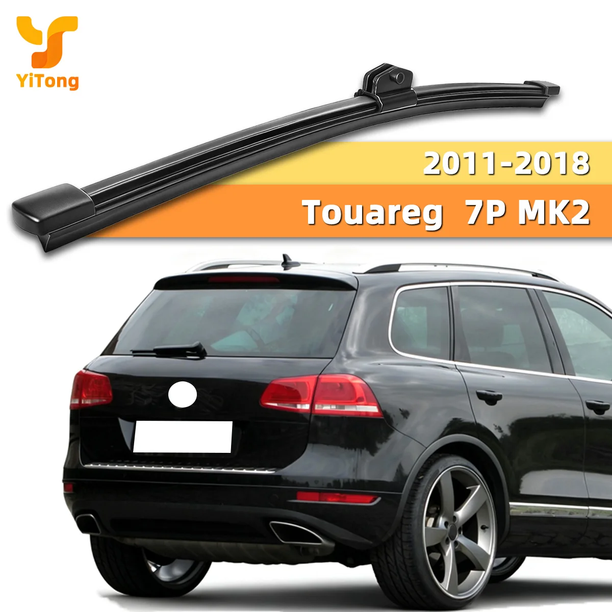 Yitong Fit For Volkswagen VW Touareg 7P MK2 2011-2018 Rear Wiper Blade Natural Rubber Refill Quiet All-Season Rear Window Wiper