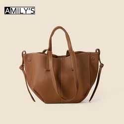 French Retro Tote Bag Shoulder Armpit Bags Fashion Simple Handbag Highend Large Capacity Commuting Versatile Trendy Bag