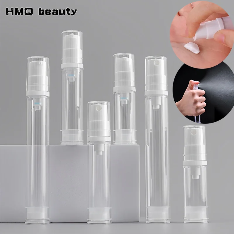 15/10/5 ml Airless-Pumpflasche, nachfüllbar, Vakuum-Lotion- und Sprühspender, leere Reise-Kosmetikbehälter, Reiseutensilien