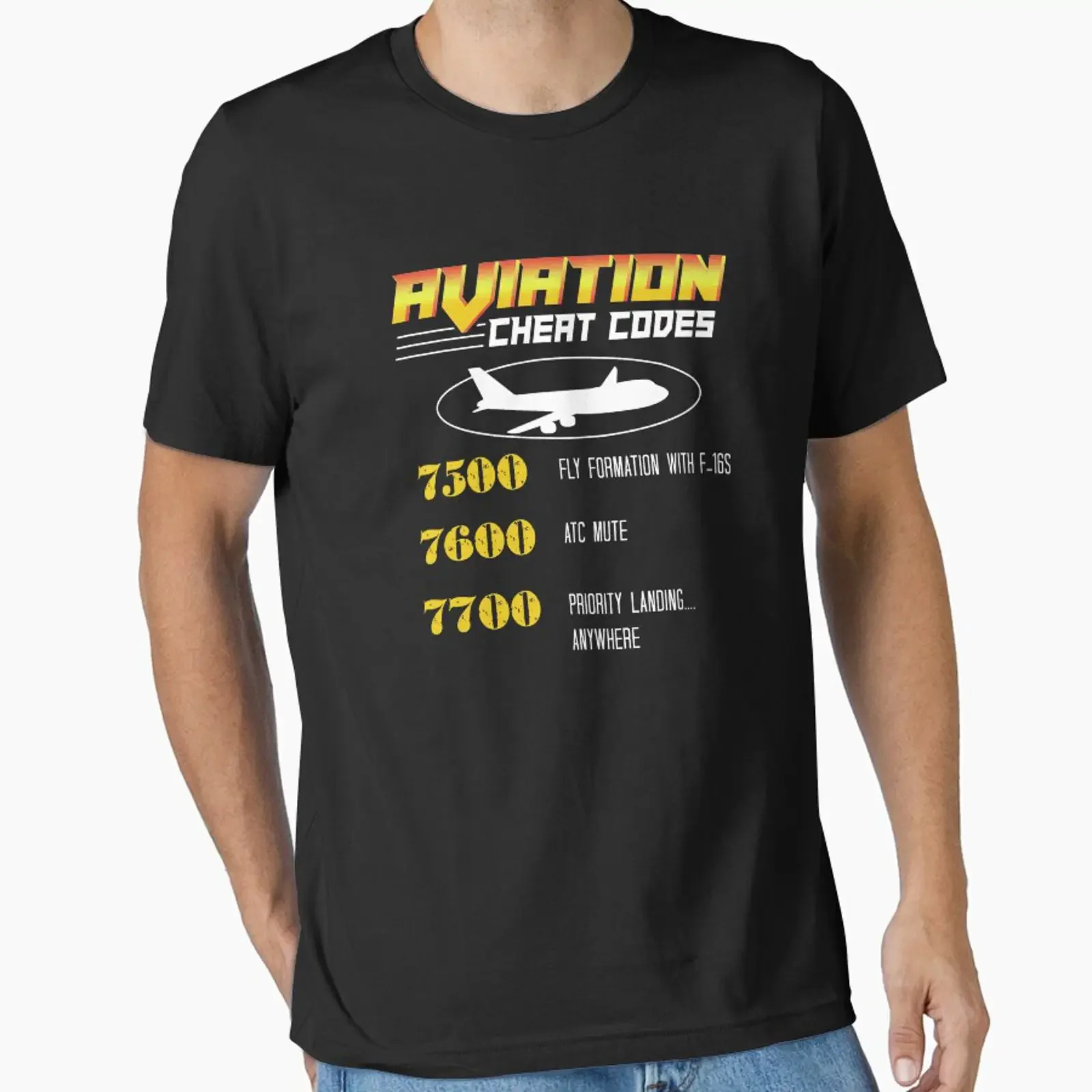 Aviation Cheat Codes gift Pilogift print designed and sold by Lisbob vintage Washed Stylish Top For Everyday Wear Soft Unisex