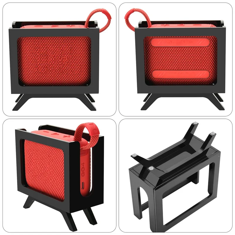 AA60-Desktop Stand Speaker Holder For Go 4&Go 3 Speaker Acrylic Tabletop Stand Speaker Mount Anti-Slip Base Display Shelf