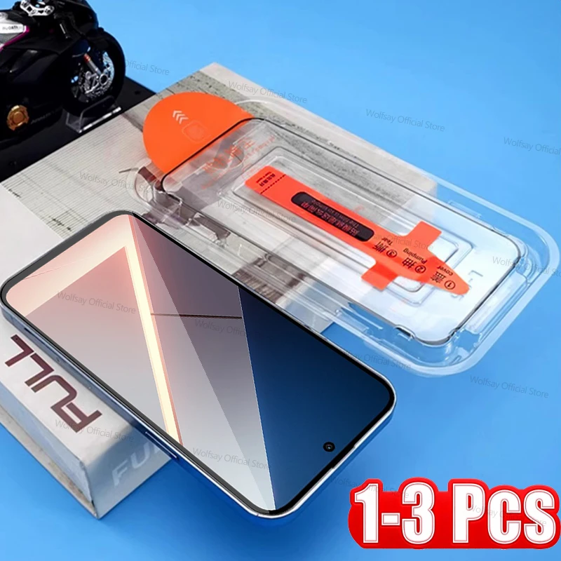 3/2/1 шт. защитное стекло без пыли для Xiaomi Poco M8s 5G, простая установка, защитная пленка для экрана Xiaomi Poco M8s 5G, пленка из закаленного стекла Poco M8s 5G