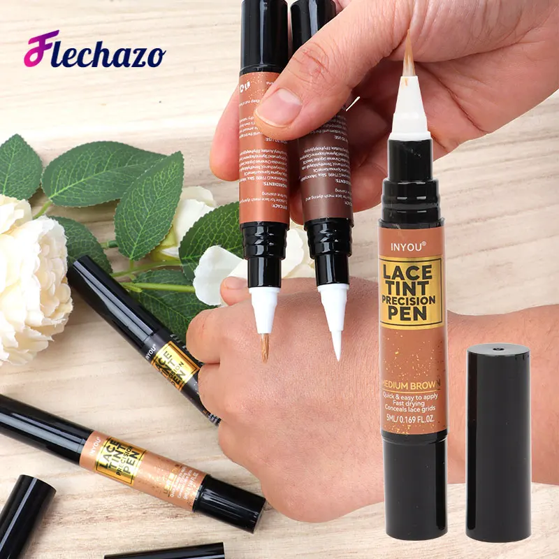 5Ml Lace Tinting Pen Travel Home Easy Use Lace Tint Precision Pen Natural Finishing Lace Tinted Wig Parting Blend Pens 1-3Pcs