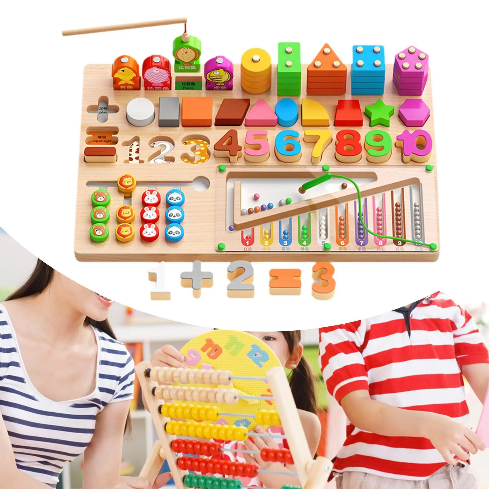 

Соответствующая доска, сортировка цветов, штабелирование игрушек для детей дошкольного возраста