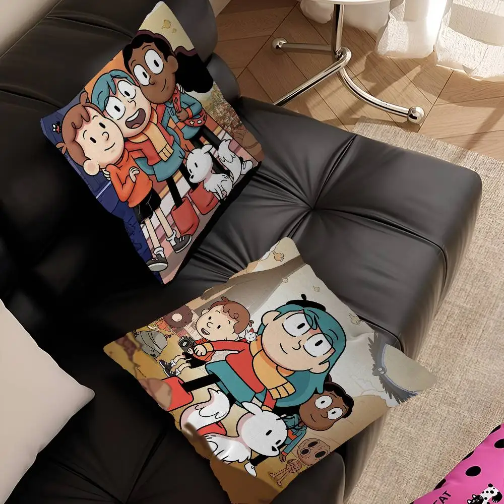 Cute Hilda Cartoon Office Cushion Pillowcase Car Cushion Cov