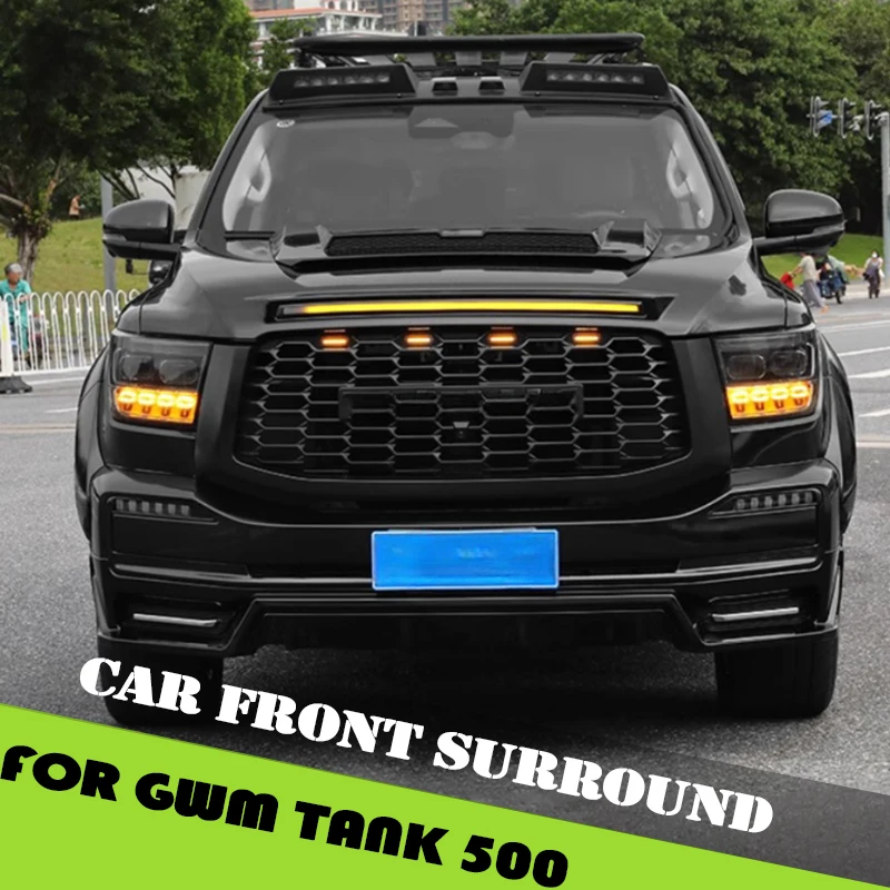 

Fit for GWM Tank 500 Car Front Surround High Quality Hurricane Kit Auto Rear Surround with Lights Car Exterior Upgrade Parts