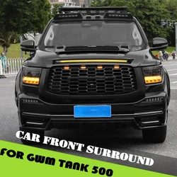 Fit for GWM Tank 500 Car Front Surround High Quality Hurricane Kit Auto Rear Surround with Lights Car Exterior Upgrade Parts